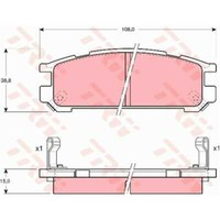 TRW BremsbeläGe GDB990 BremsklöTze FüR Subaru Legacy III Station Wagon BH