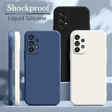 Liquid Silicone Soft TPU Phone Cover Case For Samsung S25 S24 S23+ S22 Ultra S20