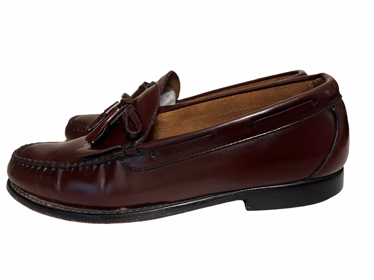 LL Bean Men\'s Sz 9 D Handsewn Leather Loafers Shoes Brown L.L. Bean Men main image 3