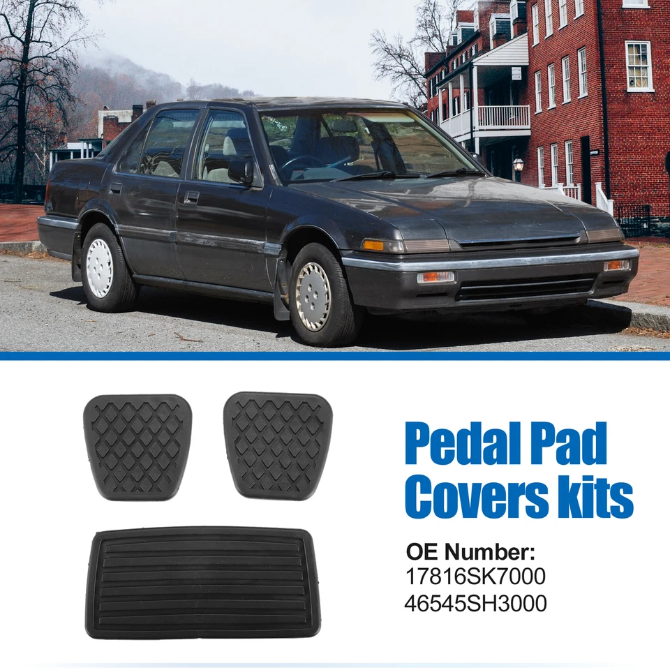1 Juego Fundas Almohadilla Pedal Coche Honda Civic 1990-2000 Nº17816SK7000/46545SH3000 Foto 2 de 4