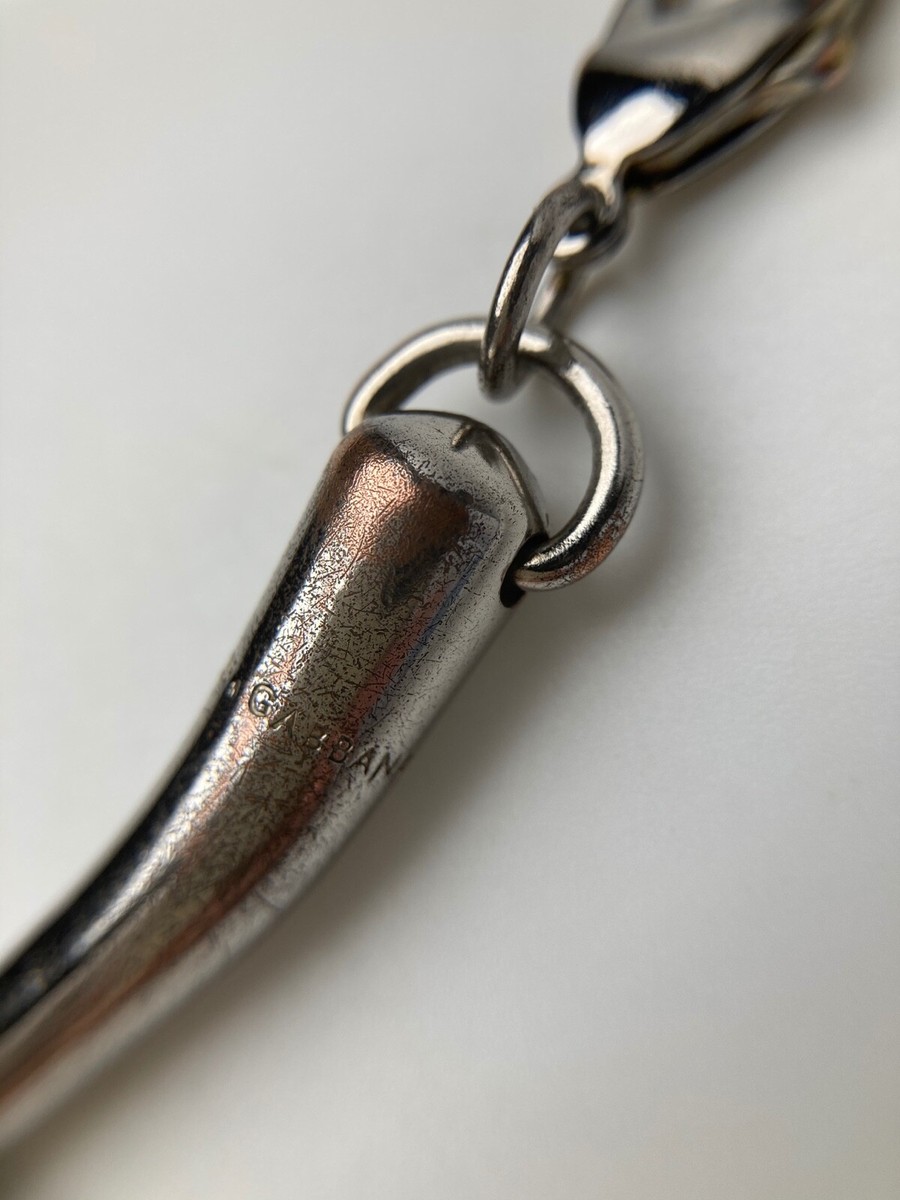 DOLCE & GABBANA ホーンチャームネックレス DOLCE & GABBANA VINTAGE ICONIC HORN PENDANT SILVER METAL
