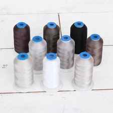 Threadart 9 Cone Grey Color Builder Polyester Thread Set - 1000m X-Large Cones