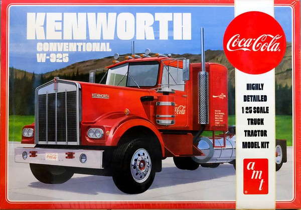 Kenworth Conventional W-925 Coca-Cola Truck 1:25 Amt Model Kit Bausatz AMT1286-image