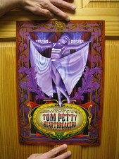 Tom Petty Poster Purple Lady Fillmore February 3-7