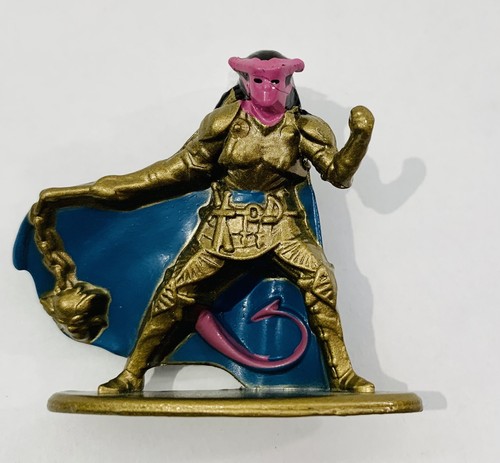 Nano Metalfigs - Dungeons & Dragons - TIEFLING PALADIN - green - New
