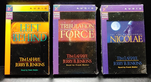 3 Tim LaHaye & Jerry Jenkins Audiobook Lot Left Behind + Tribulation & Nicolae