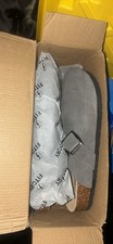 Mens Sandals, Arch Support Slides with Adjustable Buckle Straps and Cork Footbed