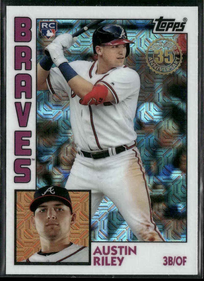 Topps Austin Riley 2019 Update Silver Pack Mojo Refractor Rookie T84U-7 Braves