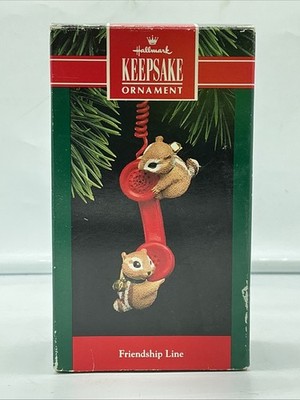 1992 Hallmark Keepsake Christmas Ornament ''Friendship Line'' - FREE SHIPPING