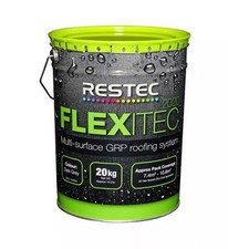 GRP Roof Resin Flexitec & Top Coat Flexible  Fibreglass Roofing Restec