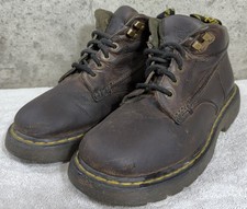 Dr. Martens Brown Leather Chukka Y2K Grunge Ankle Boots Men's US 10 Lace Up 8A19