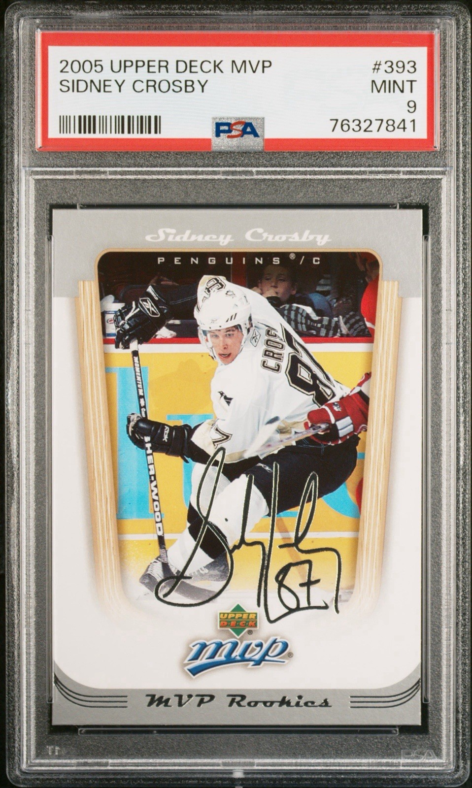 2005 Upper Deck MVP Sidney Crosby #393 Rookie RC PSA 9