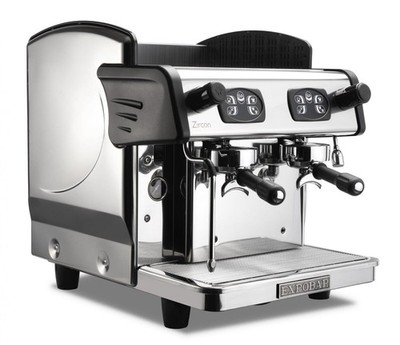 EXPOBAR ZIRCON COMPACT 2 GRUPPEN ESPRESSOMASCHINE BRANDNEU EDELSTAHL CAFE