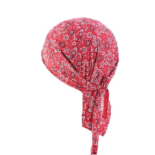 Qianmome Durag Skull Cap Cotton Biker Motorcycle Bandana Head Wrap Du Doo Do ...