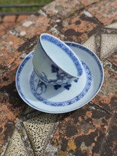 Superb Chinese Antique Nanking Cargo Blue & White tea cup & Saucer set christies