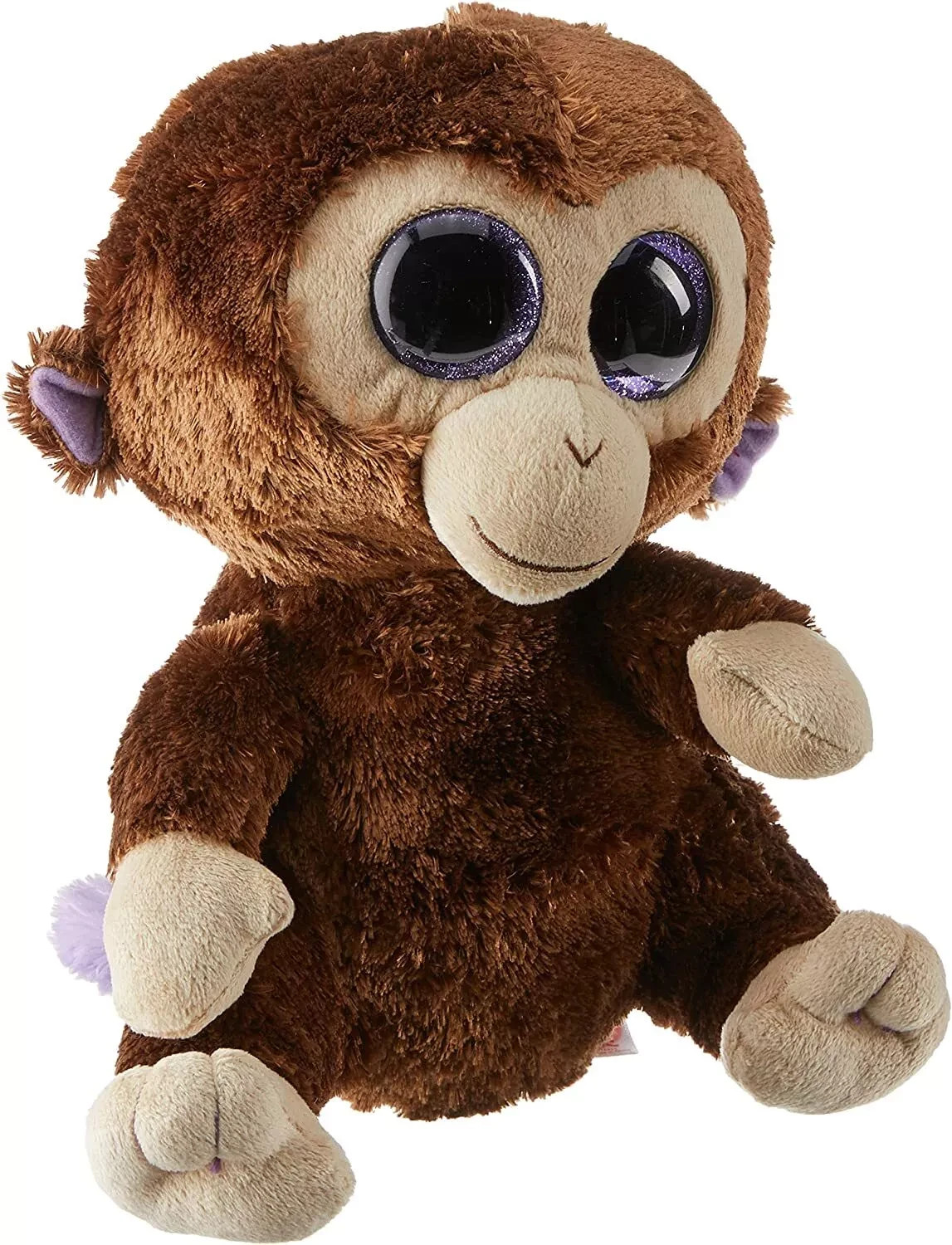 TY Beanie Boo Coconut Brown Monkey Medium 36901 9"" TALL ****NEW