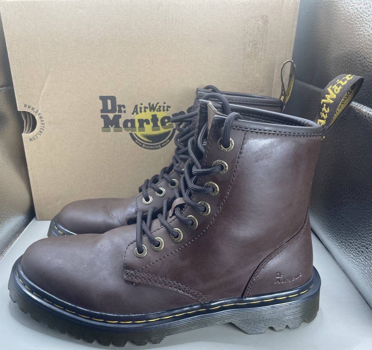 Dr Martens Awley Crazy Horse Action Eye 1460 Boots Mens 12 Dark