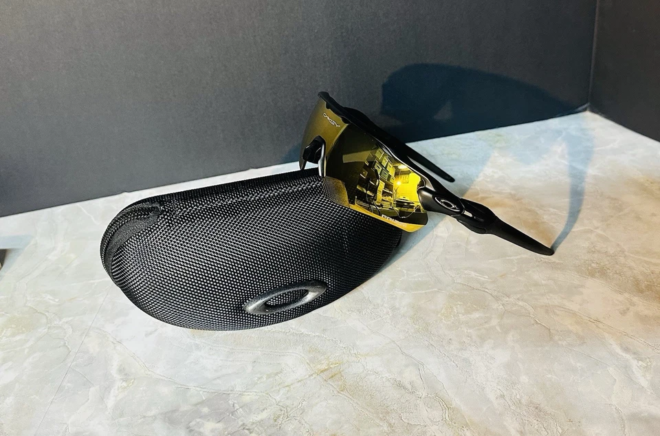 Lente Prizm Oakley RADAR EV PATH 9275 negro mate/oro 24k con estuche incluido Foto 4 de 4