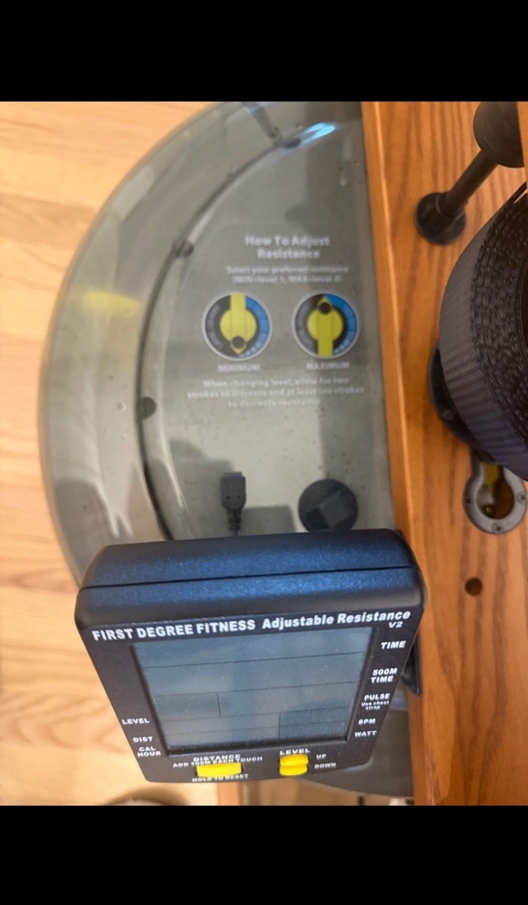 Viking 3 AR Plus Rower. Fluid water rower. New with warranty. Current model 