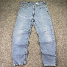 Vintage 90s Levi 550 Light Wash Loose Fit Jeans 36X32 Faded Distressed