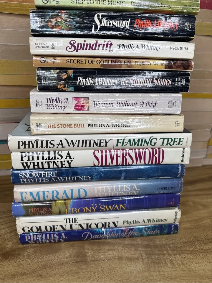 Lot of 14 Phyllis Whitney Gothic Vintage 60 70s Books Mystery Romance Horror Bce Foto 3 de 4