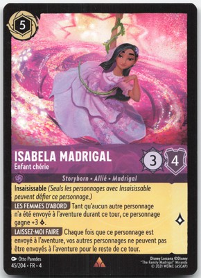 Karte Lorcana Isabela Madrigal 45/204 Die Rückkehr der Ursula Französisch