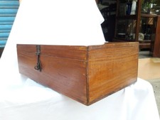 Holz Bargeld Schmuck Dokumenten Aufbewahrung Truhe Box aus Teakholz Antik...