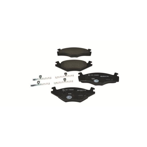 Plaquettes de frein Hella 8DB performance durable pour Audi et Seat