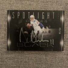 Drew Bledsoe 2025 Panini Black Sps-dbe Spotlight Signatures Auto 4550