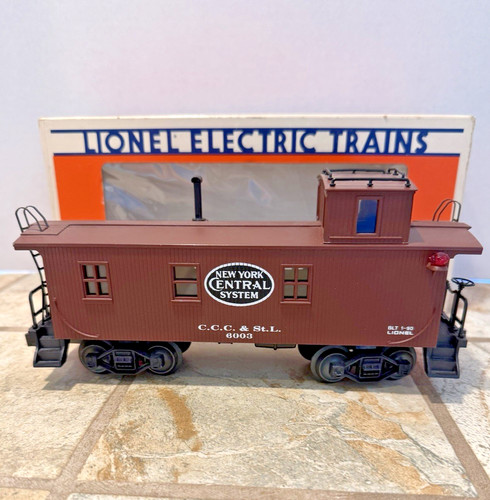 LIONEL NUEVA YORK ¡CABOOSE ILUMINADO CENTRAL CON LADOS DE MADERA 6-17600! “STD.” ESCALA O NYC | Zustand: Used