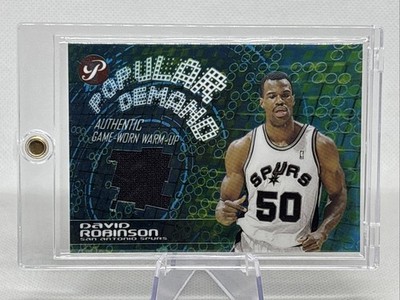 2002-03 Topps Pristine Popular Demand David Robinson Spurs HOF Warm-Up Jersey NM