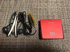 Sony MZ-E75 Walkman Compact MiniDisc Player MD Recorder Digital Audio Red Japan