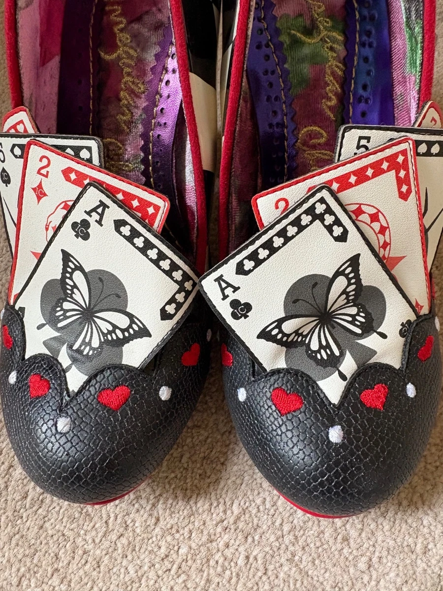 Chaussures Femme Irregular Choice Rubixi Noir/doré - Taille UK 4/37, Neuves Avec Boîte