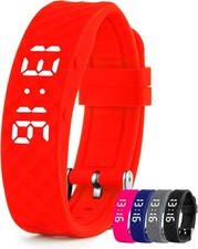 Vibrating Alarm Reminder Watch - with up to 10 Personal Alarms or Large, Red