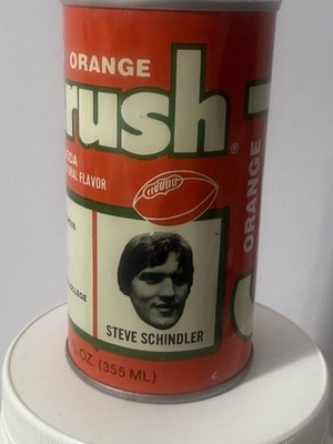 VINTAGE STEVE SCHINDLEER ORANGE CRUSH CAN Denver Broncos NFL Guard PRO 1 Year