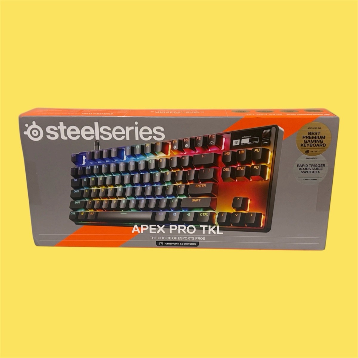 STEELSERIES Apex Pro TKL Gen 3 RGB Gaming Keyboard OmniPoint 3.0
