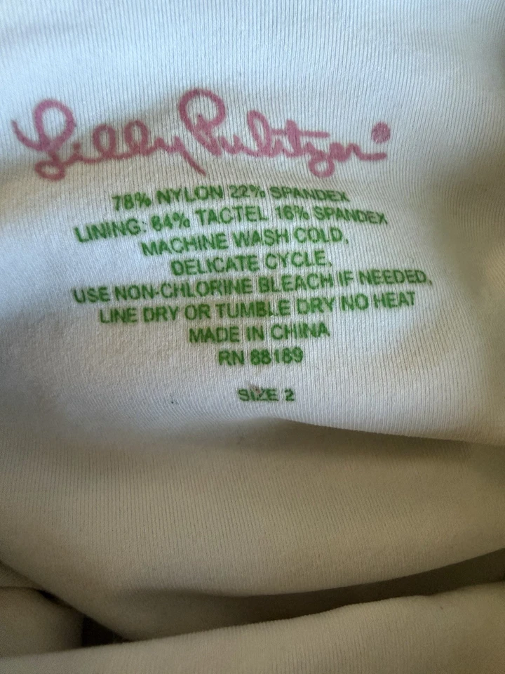 Купальник Lilly Pulitzer для малышей размер 2 Y2K с принтом в виде тропических рыб цельный - Изображение 3 из 3