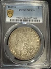 1899 S Morgan Silver Dollar PCGS XF-45+