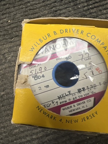 Wilbur B. Driver Co. Resistance Wire 51.90 Ohms/Ft - Picture 5 of 5