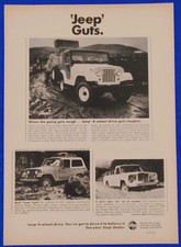 Vintage 1968 Jeepster Gladiator Jeep Commando Jeep Universal Classic Print Ad