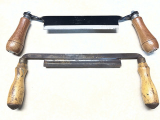 Vtg Greenlee 8" Draw Knife Rockford Ill. USA & VGC contemporary unmarked 8"