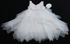 American Princess Girls Pearl Rhinestone Embellished Formal Dress AC2 Pink Sz: 4