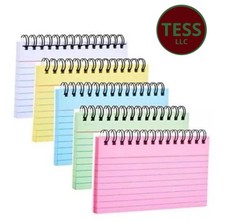 5 Pieces of notebook 50 sheets each, 4" X 6" Inches.