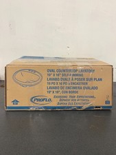 PROFLO 19" Self Rimming Oval Bathroom Sink