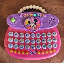 VTech Disney Minnie Mouse ABC Fashion Purse Electronic Alphabet Learning Toy