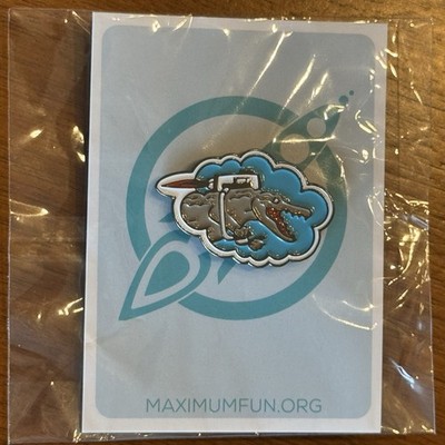 Flop House Rocket Crocodile World Of Tomorrow Enamel Pin MaxFun Maximum Fun RARE