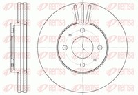 Remsa 2X Bremsscheibe Vorne Ø257Mm BelüFtet FüR Nissan Almera I Hatchback 100