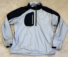 Zero Restriction Men  s Tour Series Gray and Black 1/4, Size Large