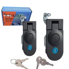 WJSKDQ 2Piece Sealed Compression Latch Flush Mount Trigger Latch Powder Coated Z