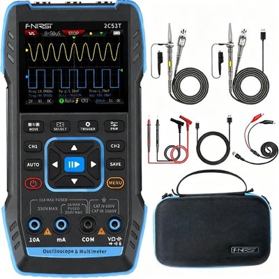 FNIRSI 2C53T 3in1 Digital Oscilloscope TouchScreen 50MHz Multimeter Signal Lab